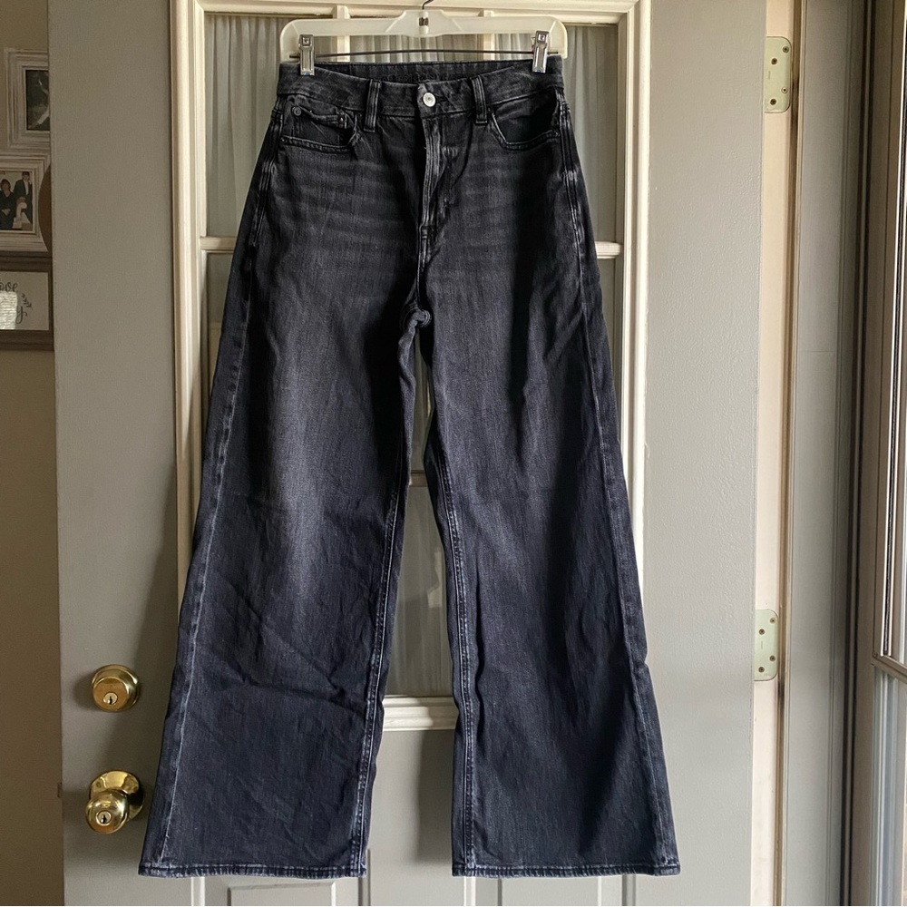 American Eagle Outfitters Curvy Super High Rise Baggy Wide-Leg Jeans
